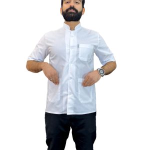 روپوش رستورانی سفید ساده خضرا کد 40200